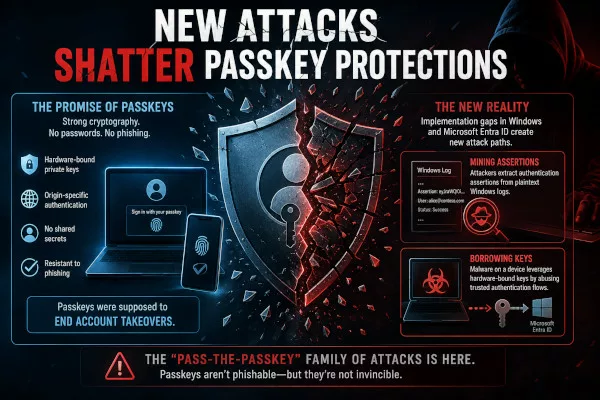 The End of the “Unphishable” Myth? New Attacks Shatter Passkey Protections